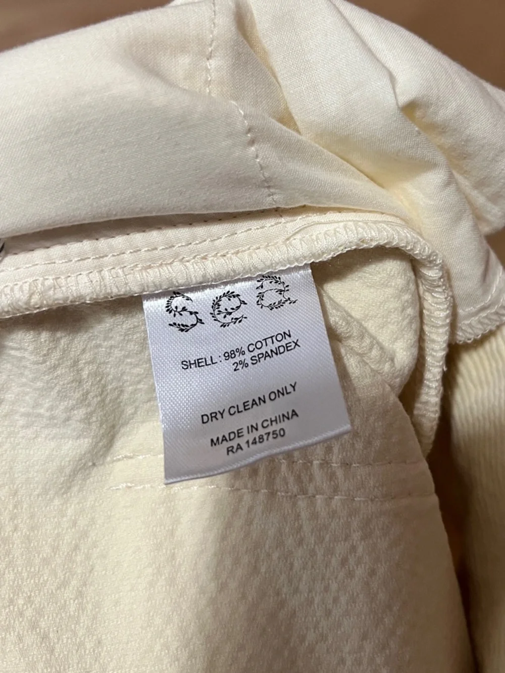 Sea New York | NWT Carine Corduroy Jeans Wide Leg High Waisted Pant Cream Size 6